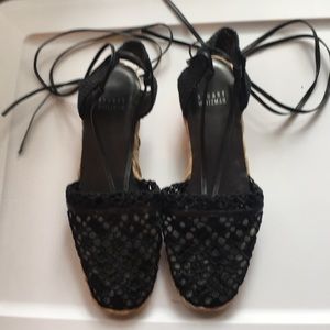Stuart Weitzman black espadrilles size 6